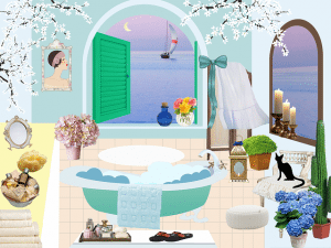badkamer tekening pixabay