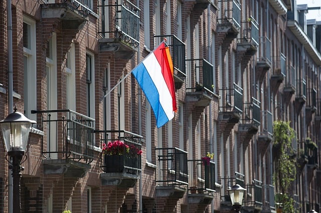 vlag nederland feest oranje wimpel