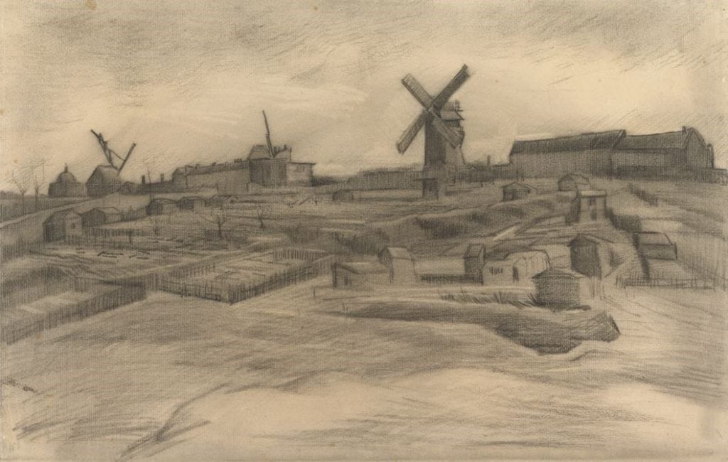 Vincent van Gogh De heuvel van Montmartre maart 1886