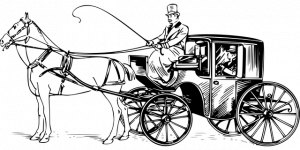 rijtuig paard wagen tekening pixabay
