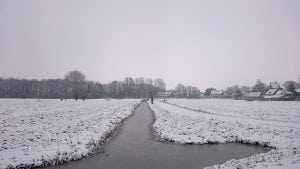 sneeuw akker weiland sloot winter pixabay