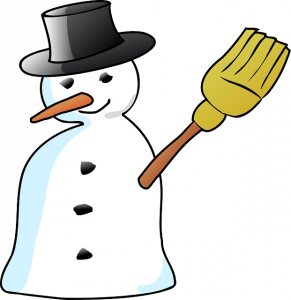 sneeuwpop hoed wortel bezem pixabay