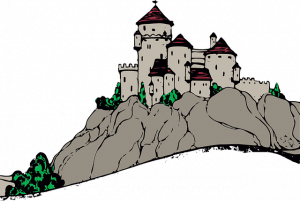 kasteel berg tekening pixabay