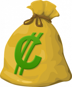zak geld tekening pixabay