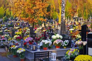 begraafplaats bloemen overleden