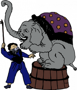 circus olifant tekening dier