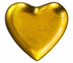 gouden hart liefde