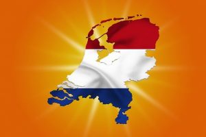 kaart nederland vlag