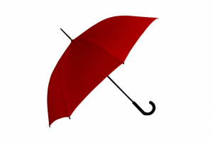 paraplu rood regen