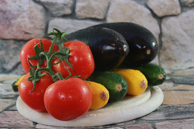 aubergine courgette tomaat groente