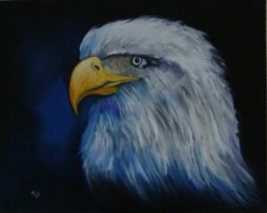 schilderij adelaar dier