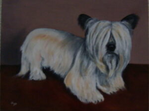 schilderij dier hond