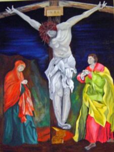 jezus kruis schilderij