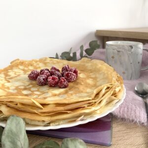 pannenkoeken eten framboos