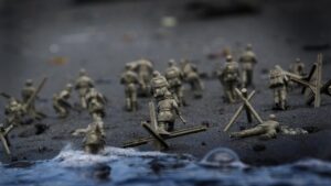 strand soldaten oorlog