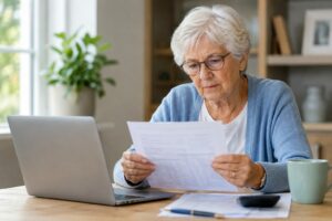 vrouw administratie